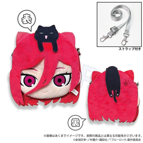 『ブルーロック』フェイスポシェット ひっつきにゃんVer. 千切豹馬
